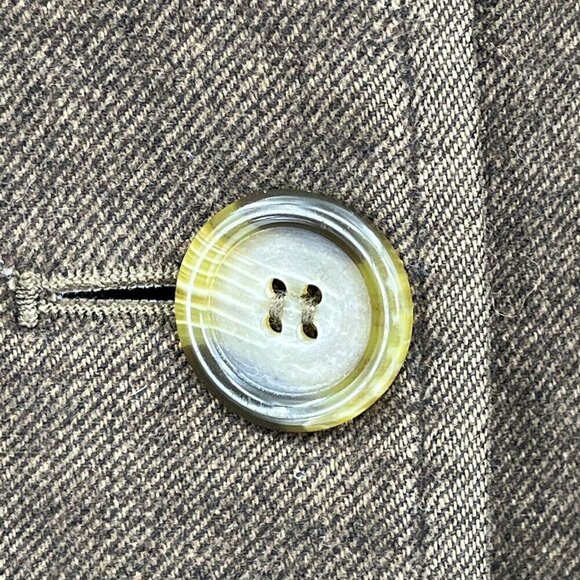 Burberry London Wool Blend Jacket Nova Check Quilted Lined Brown Men's XLarge - Picture 7 of 16